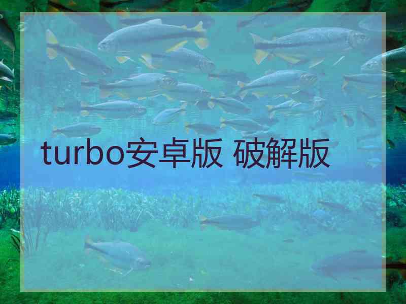 turbo安卓版 破解版