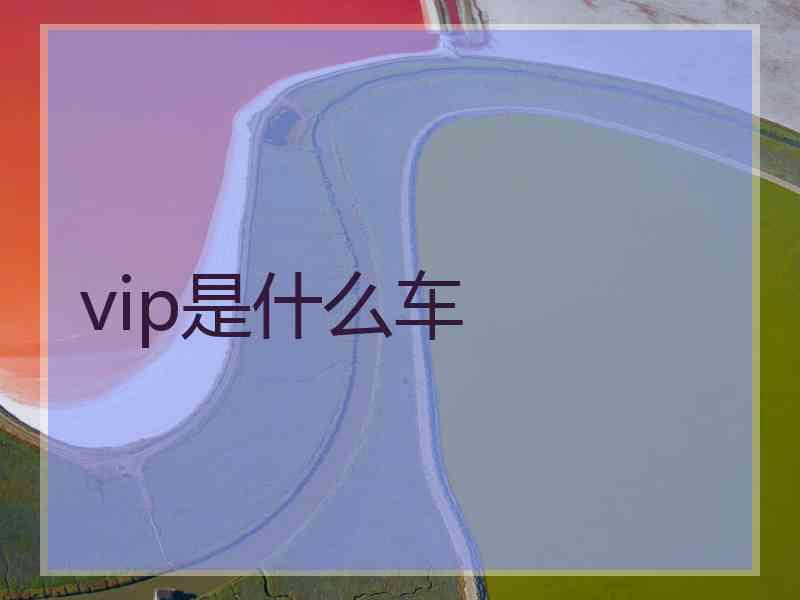 vip是什么车