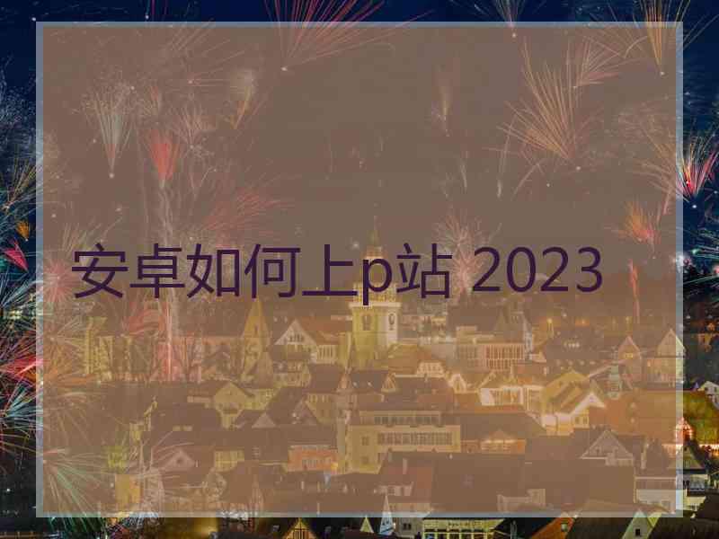 安卓如何上p站 2023