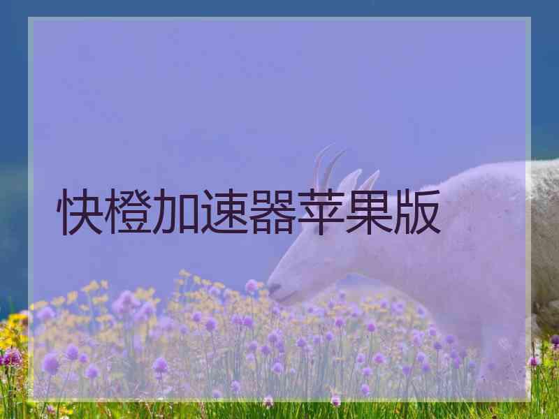 快橙加速器苹果版