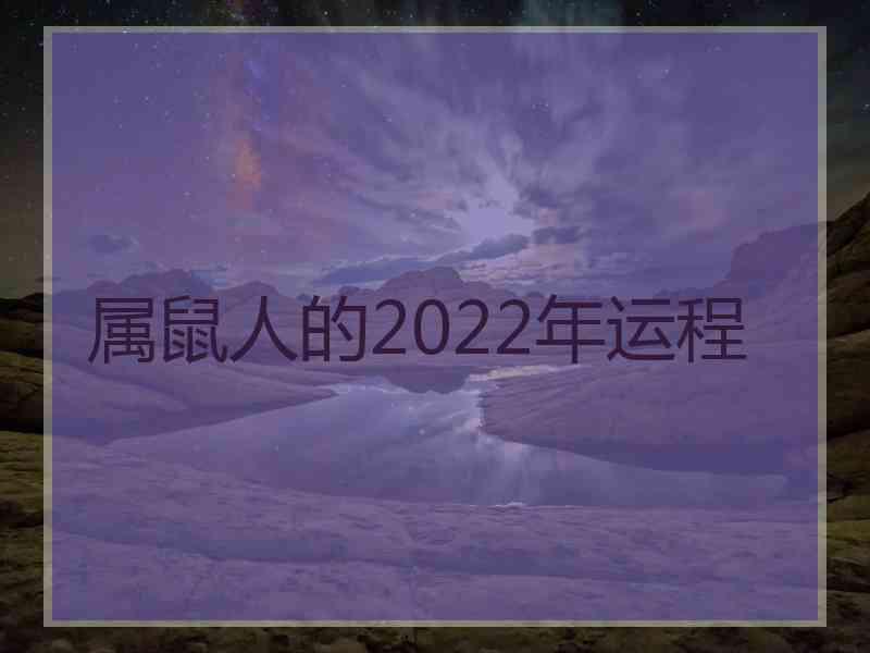 属鼠人的2022年运程