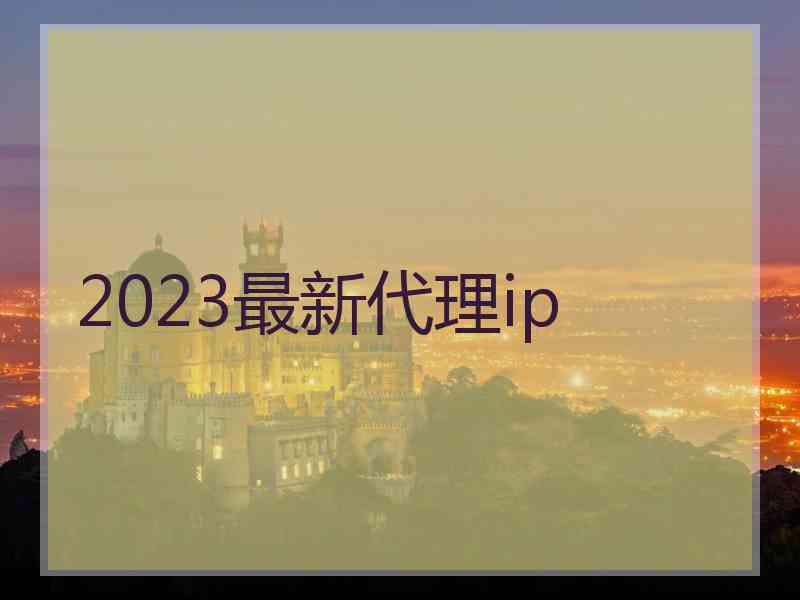 2023最新代理ip